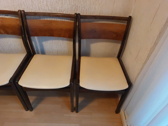 Image 1 of 5x vintage dining room chairs Danish style