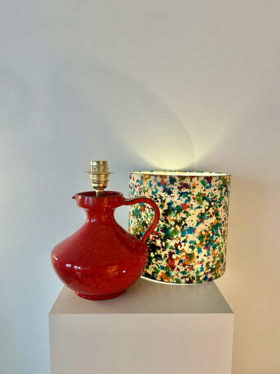 Image 1 of Upcycled table lamp made from a vintage vase - West German Pottery