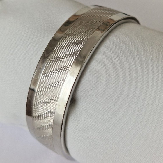 Friedrich Speidel - Bracciale Vintage Largo in Argento – Oggetti decorativi (photo 7 of 7)