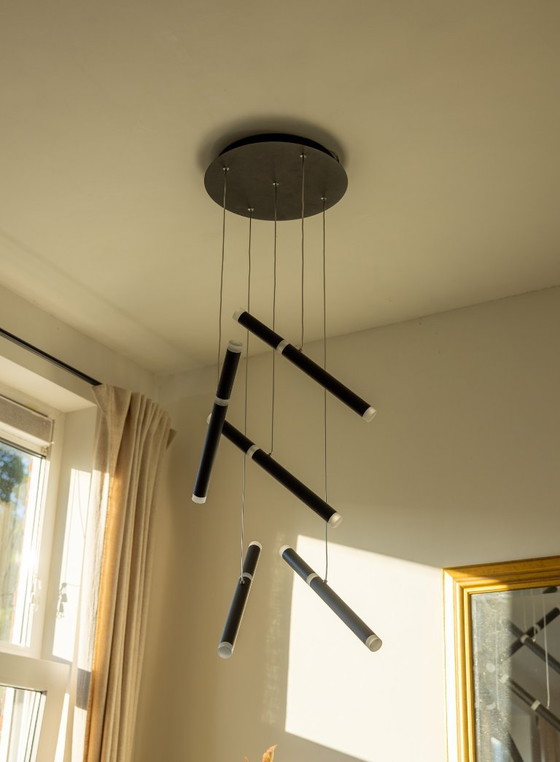 Image 1 of Brilliant Lagano Led Hanglamp 5-lichts Zwart Dimbaar 3600lm