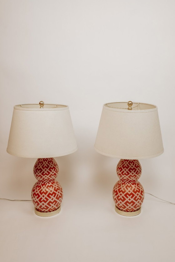 Image 1 of Vintage eclectic table lamps, set of 2