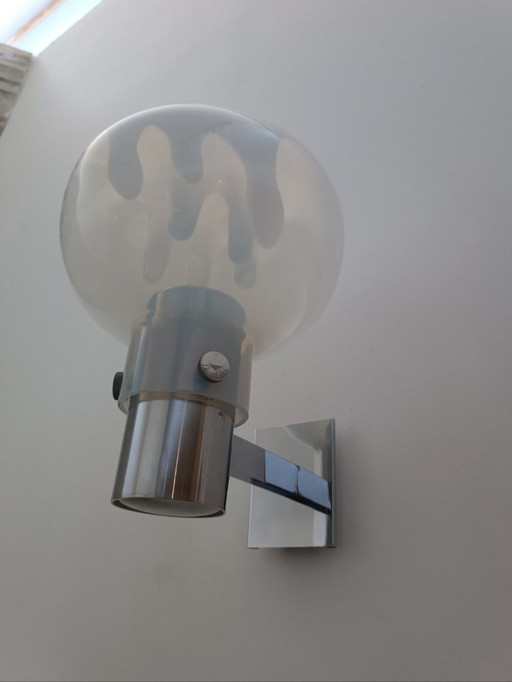 Lampada da parete di Toni Zuccheri per VeArt, anni '70.