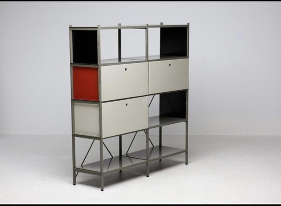 Gispen 663-2 Armario de almacenamiento modular – Wim Rietveld 1954 – Armarios de almacenamiento, Aluminium (photo 3 of 15)