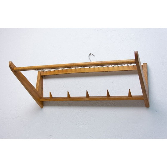 Image 1 of Vintage wall shelf in beech wood by Krásná Jizba, Czechoslovakia 1960