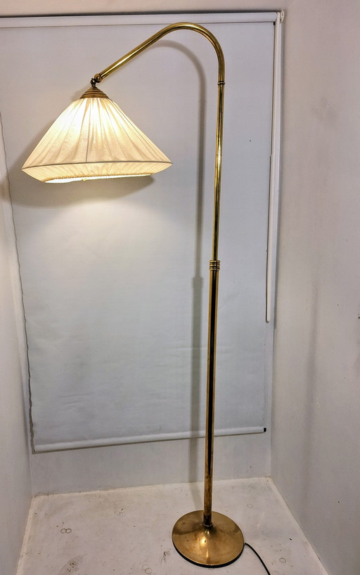 Messing vloerlamp jaren 30 stijl 