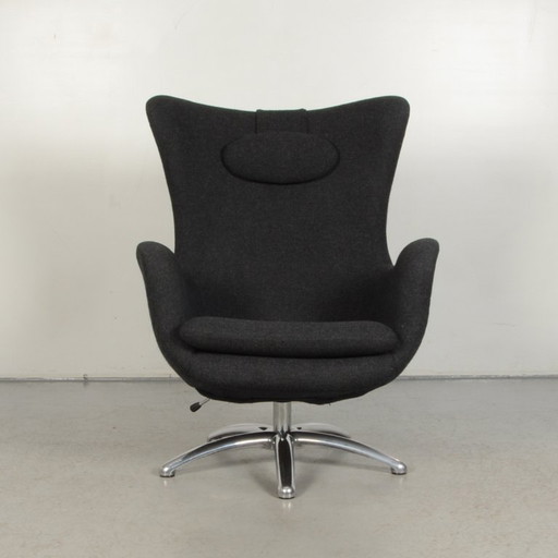 2x Fauteuil Bröderna Anderssons, Antraciet – Metal, Wool (photo 2 of 7)