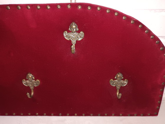 Image 1 of Vintage coat rack in velour