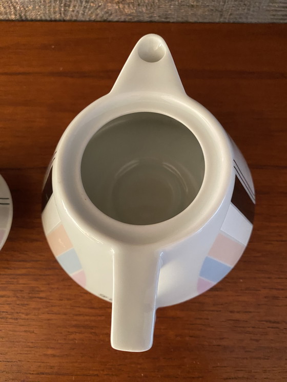 Image 1 of Theepot Memphis J Kronester voor Douwe Egberts 