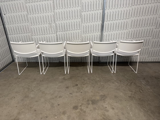 Image 1 of 5x postmodern Arco dining chairs from the 1980s