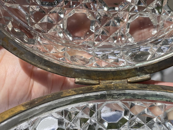 Image 1 of Portagioie o scatola portagioie in cristallo Baccarat, bijoux 1900-1930