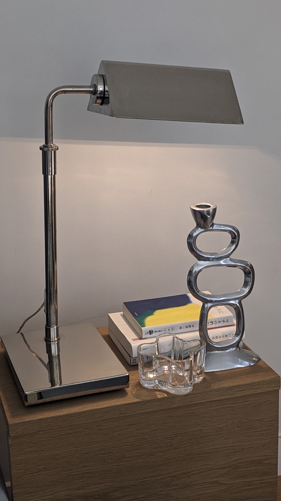 Image 1 of Ralph Lauren Agatha O'Bankers Desk Lamp Extendable Chrome
