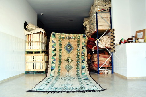  Tappeto Boujaad marocchino vintage - Toni tenui, 375 x 167 cm