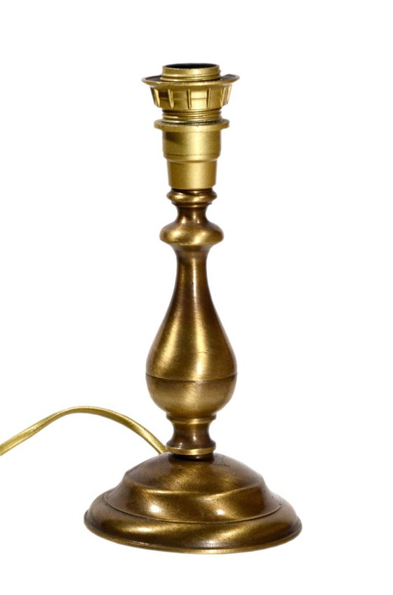 Vintage brass baluster lamp base, 10x21cm – Table lamps (photo 2 of 7)