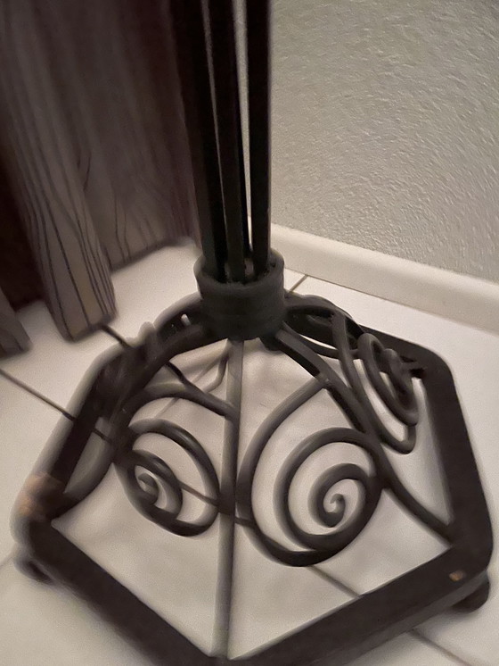 Image 1 of An Art Nouveau style standing table lamp