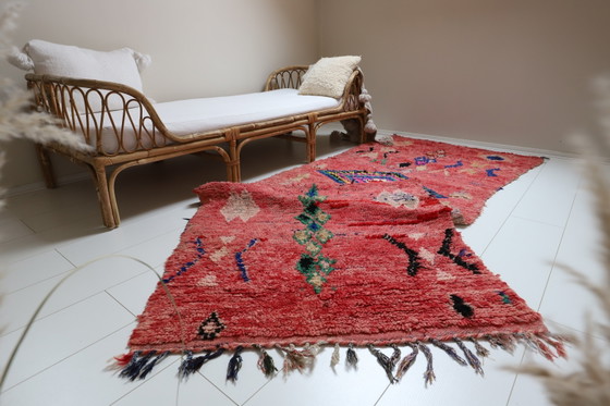 Runner Boujaad marocchino 290x103 cm – Lana vintage, rosa/fucsia multicolore – Tappeti, Wool (photo 2 of 10)