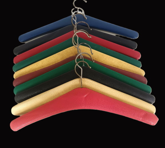 Image 1 of 10 Fifties Colored Coat hangers