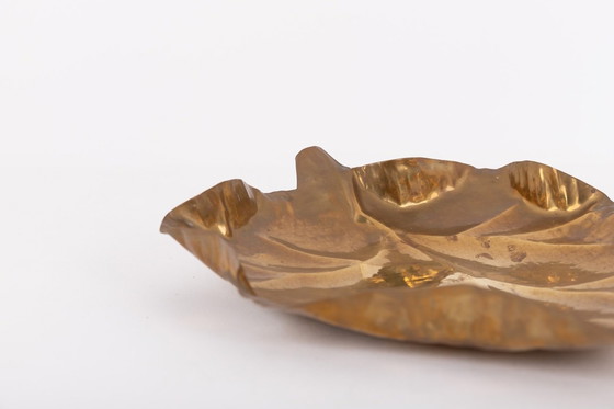 Image 1 of Juego de cuencos decorativos de latón con forma de hoja, Italia