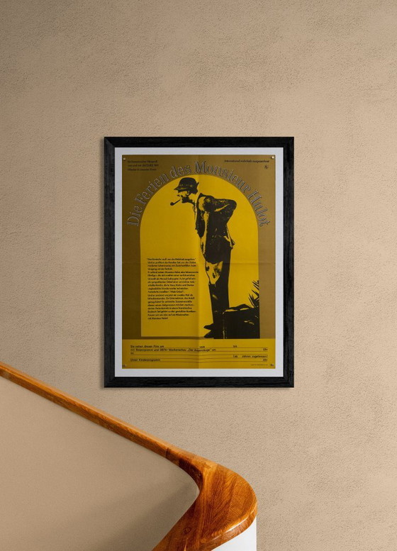 Image 1 of 🎥 Jacques Tati – Die Ferien des Monsieur Hulot – 1978 – Original vintage A2 Poster | 58 × 41 German Democratic Republic (DDR)