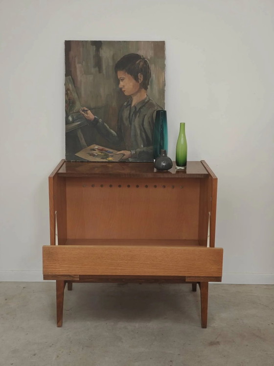 Deken kist of minibar Frantisek Mezulanik voor Up Zavody 60 – Barkrukken, Wood, Mid Century Modern (photo 21 of 30)