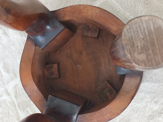 Image 1 of Antique Walnut Piano Stool