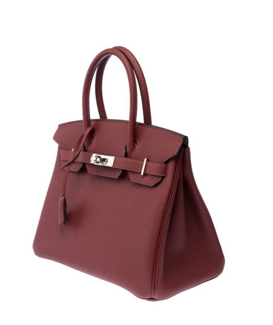 Image 1 of Borsa HERMES Birkin 30 in cuoio rosso - 103349