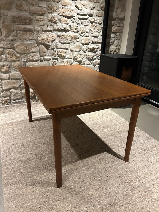 Vintage Danish extendable table from the 1960s