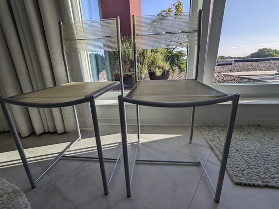 2x Giandomenico Belotti Original Spaghetti Chairs – Alias, Eetkamerstoelen, Metal, Plastic (photo 4 of 7)
