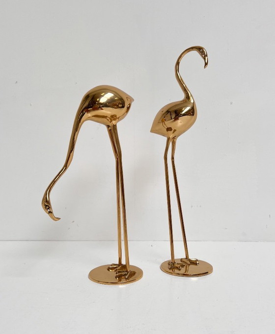 Image 1 of Ensemble de grues en laiton d'Apko, années 1980