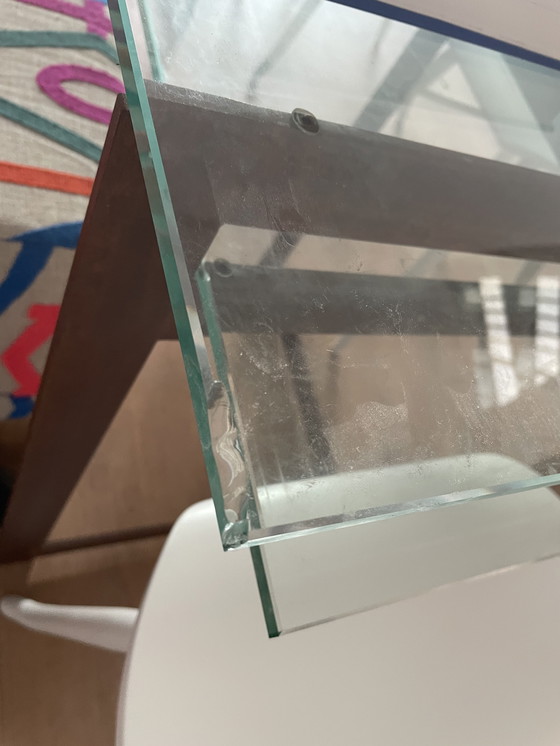 Image 1 of Bureau / table Cees Dam verre et acier