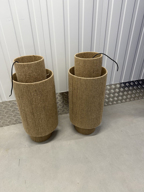 Image 1 of Rieten hanglampen rotan 