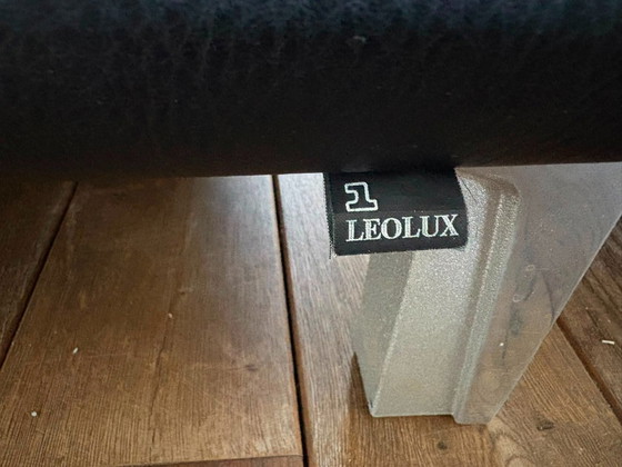 Leolux 2-seater sofa Leather black set with 2 chairs – 3-5 seaters, Metal (photo 8 of 15)