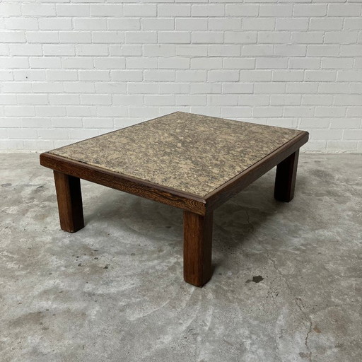 Table basse vintage brutaliste