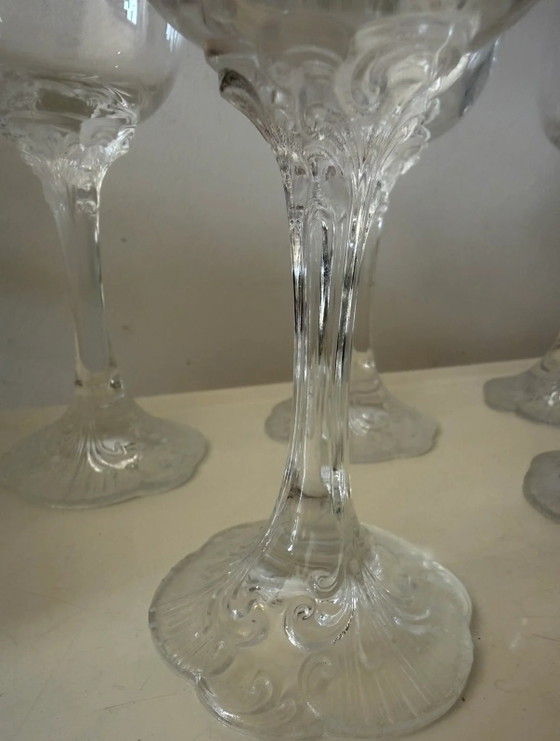 Set of 5 vintage wine glasses – Glass & Decanter, Crystal (photo 5 of 5)