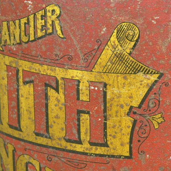 Image 1 of Lata grande de café de metal de H. Smith, circa 1920