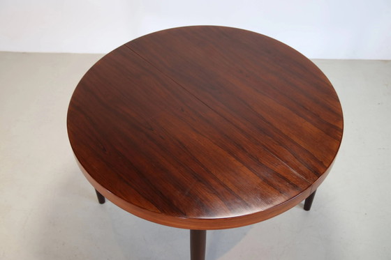 Round rosewood dining table by Kai Kristiansen for SVA Mobler – Mid Century Modern (photo 4 of 6)