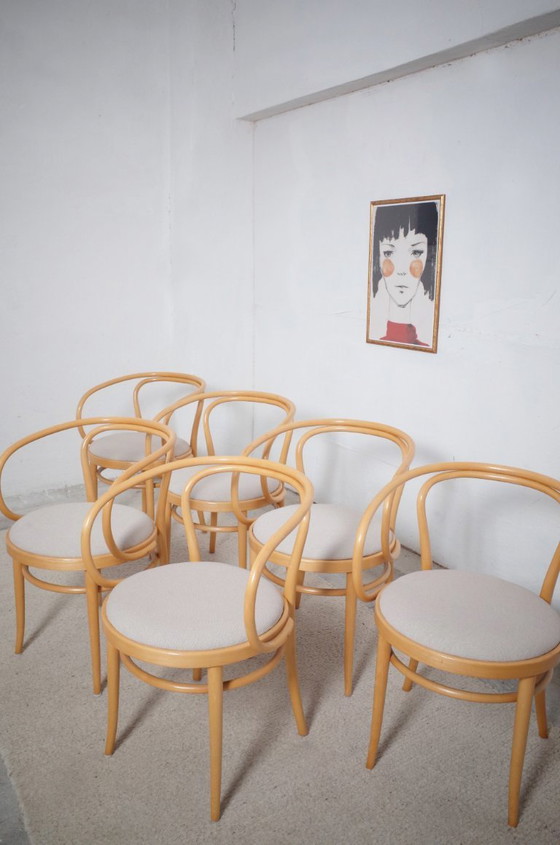 Image 1 of 4x Thonat modello 209 in legno curvato