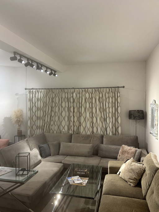 Luxury Eric Kuster style velour lounge sofa