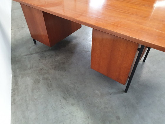 Image 1 of Knoll De Coene vintage teak desk 1950s