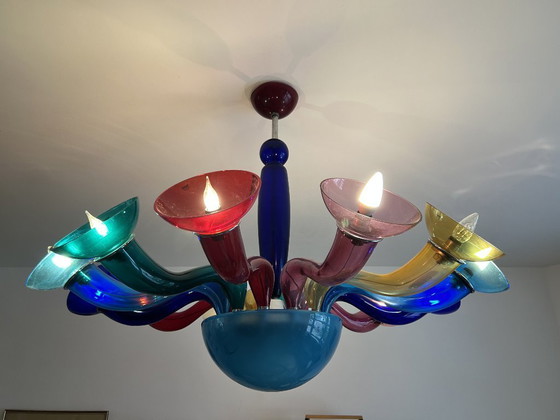 Image 1 of Lámpara de techo VeArt Artemide Leda Murano de 12 brazos