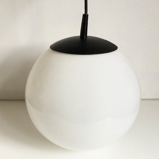 Lampada a sospensione vintage Woja Globe Space Age anni '70