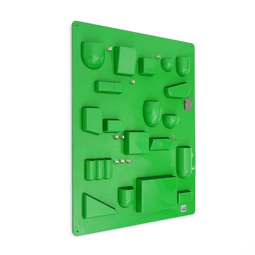 Green “Utensilo” wall organizer by Dorothee Becker-Maurer for Design M, 1970s