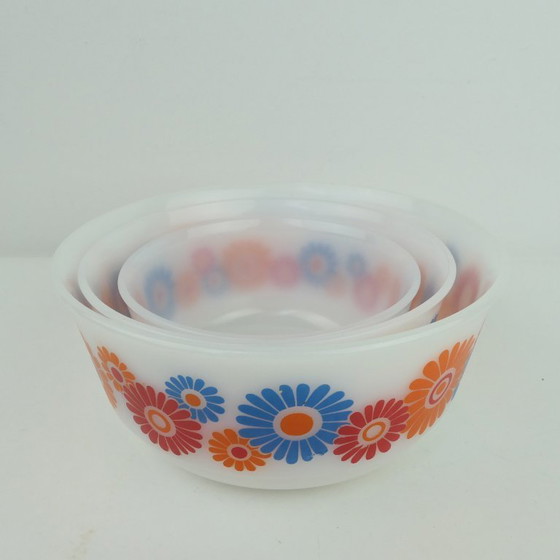 Image 1 of 3 Plats de service Schott & Gen Mainz avec fleurs