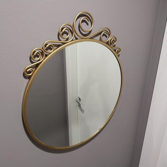 Image 1 of Specchio IKEA EKNE vintage – Finitura oro satinato con riccioli decorativi | Design romantico e barocco 