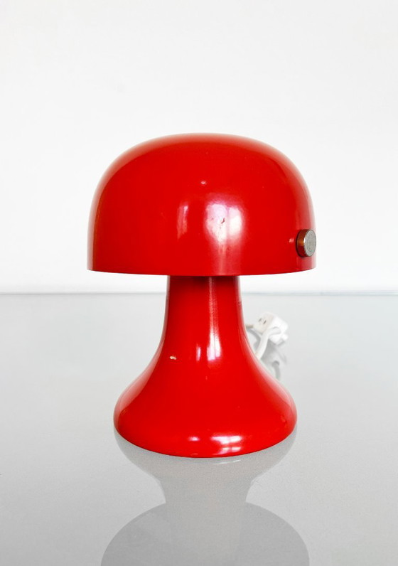 Image 1 of Vintage rood Eclipse tafellampje