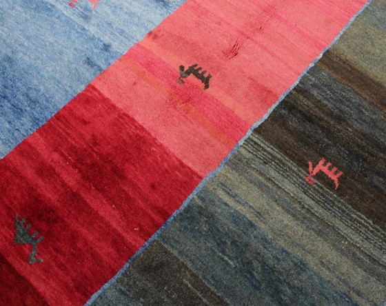 Image 1 of Original Persian carpet Gabbeh Ghashghai Oriental carpet 206 cm x 164 cm Old Natural