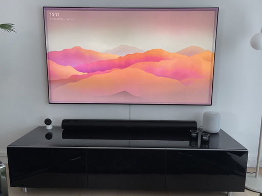 Mueble TV Alto Brillo Negro