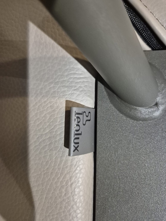 Image 1 of 4x Leolux Callas Chairs Dining - Grey - Leather New Condition