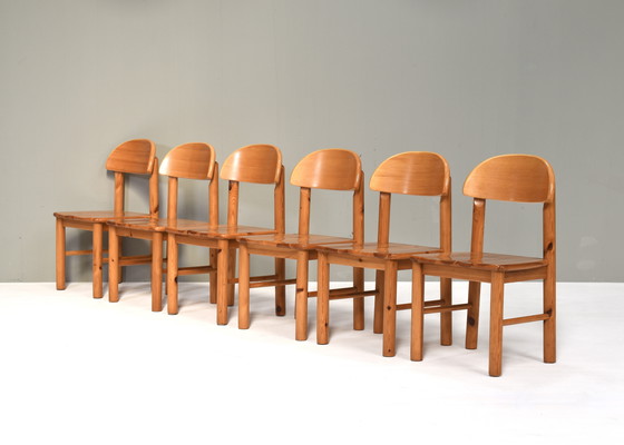 Image 1 of 6x Esstischstühle von Rainer Daumiller, 1970er Jahre