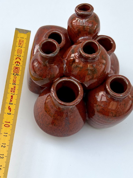 Image 1 of Sculptural ceramic vase composition – studio ceramics, circa 1960s/70s