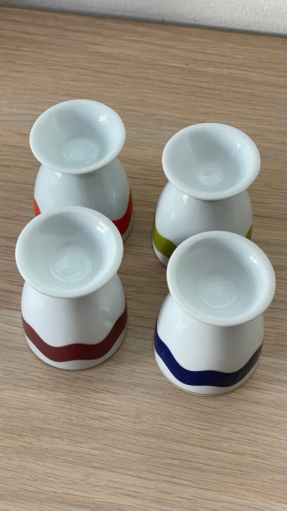 Image 1 of 4 vintage porseleinen eierdopjes